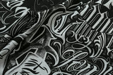 streetwear west coast full print floral over knee shorts for men summer patchwork wide leg baggy five points pants oversized unique shorts style 3618