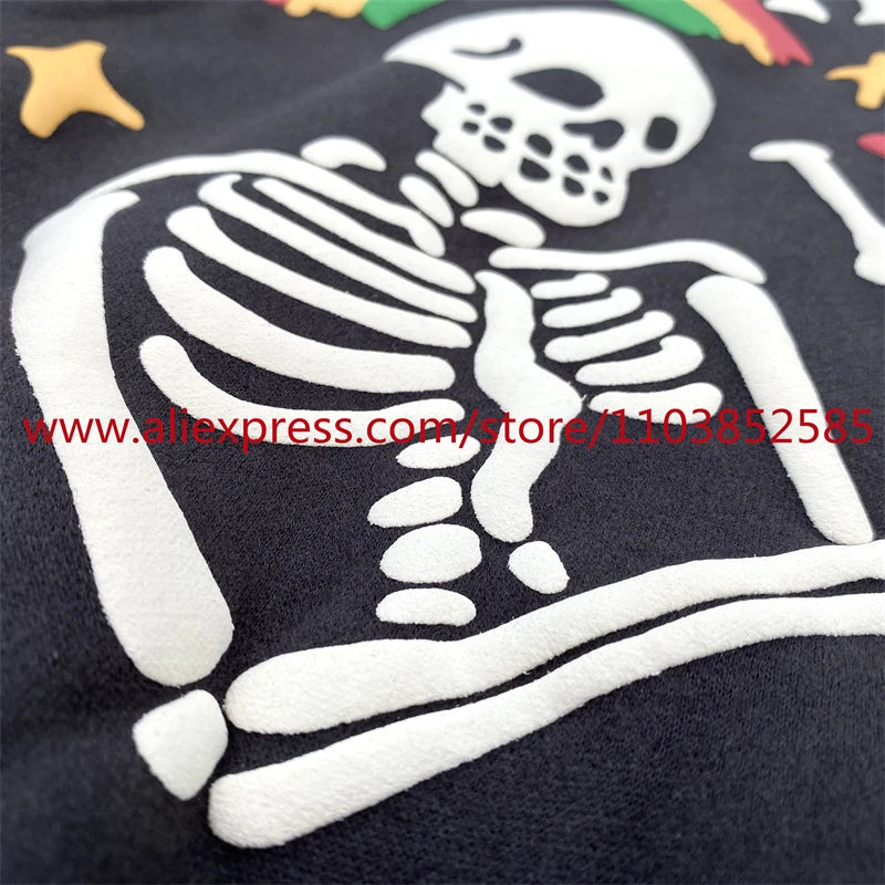 Autumn Winter New American Heavy Duty Vintage Hoodie Long Sleeve High