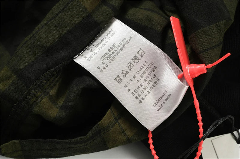 vaporwave aesthetic drop featuring undermycar 2024 new high quality shirt plaid cover with layered zipper open up hoodie black