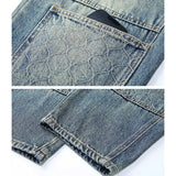men streetwear fashion loose casual plus size denim harem jeans pant cityboy retro splice pocket cargo jeans trousers 40 38 baggy cargo bottoms