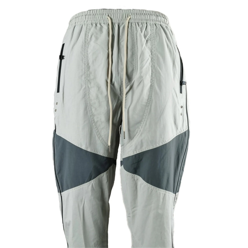 three dimensional adhesive zipper splicing functional patchwork cargo trousers mens high street vibe thin nylon cargo pants unique cargo style 1959
