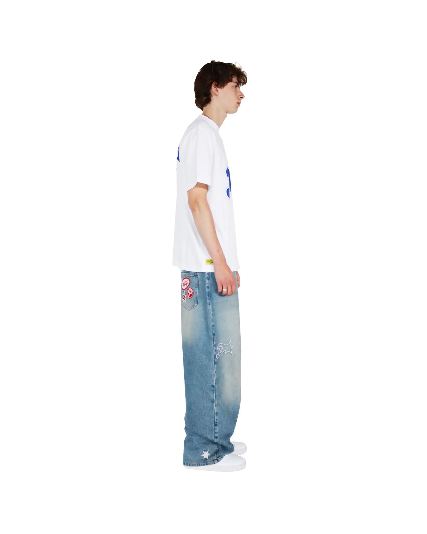harajuku project womens low rise blue straight 2024 new wide leg pants denim jeans y2k mens vintage baggy trousers streetwear unique jeans style 4854