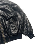 High fashion graffiti zip-up quilted urban nan