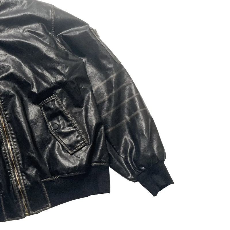 High fashion graffiti zip-up quilted urban nan