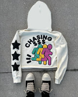 Y2K Womens Clothing Sweatshirt Vintage Print Pullover Long Sleeve Top