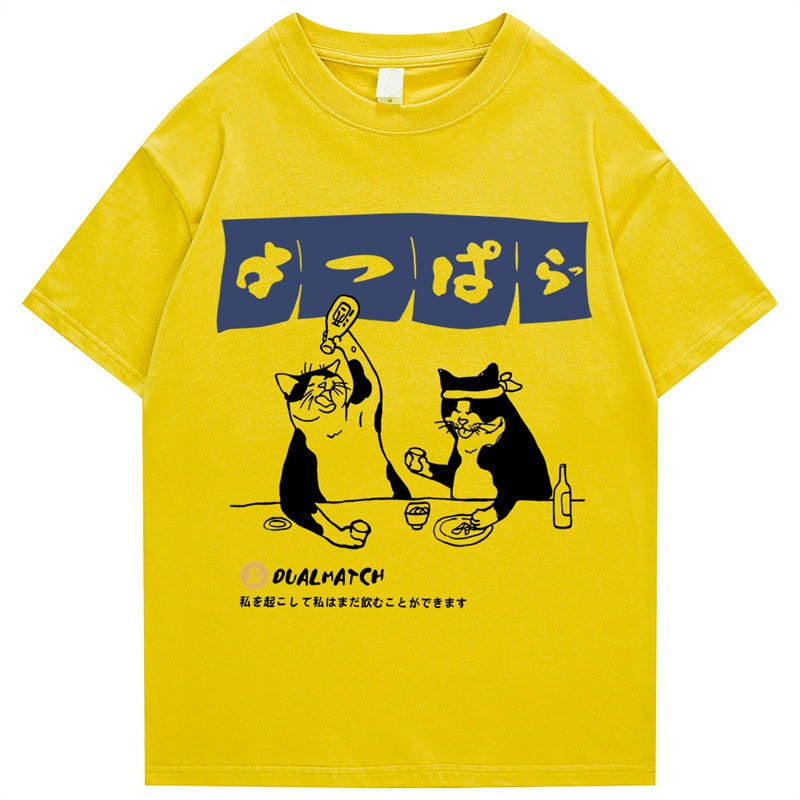 Streetwear t-shirt featuring vaporwave futuristic prints and grunge influence, soft feel and easy drape, designed for expressive alternative looks and comfort.