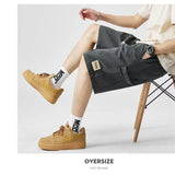 summer american casual retro shorts for men 2025 new loose straight short sweatpant streetwear fashion five point baggy bermudas unique joggers style 347
