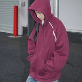 Heavy Weight American Hoodie Mens Spring Autumn 2024 Color Blocking Lo
