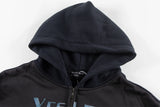 New Arrival ERD Brand Fashion High-Street Letter Print Velvet Short Width zipper Cotton Hoodie Sweatshirt