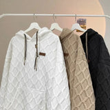 2024 New Mens Hoodie Fashion Korean Casual Loose Hooded Shirt Large Si