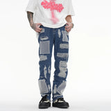 distressed skinny flared micro flare jean for mens mesh big destroyed ripped denim jeans hip hop biker jeans pants male unique jeans style 1316