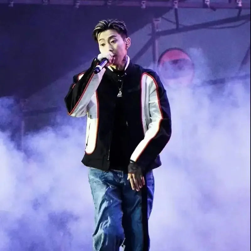 retro baseball bomber, cold season style, for men, fall streetwear outfit, oversized style, layered fashion, modern aesthetic