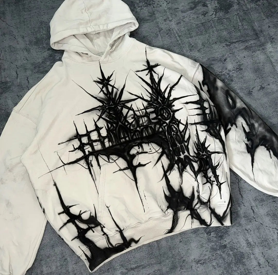 Harajuku Oversized Gothic Dragon Print Hoodies Women Hoodie Streetwear
