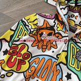 Towel Embroidered Cartoon Camouflage Glo Gang The Glory Full Zip Hoodi