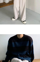 varsity knit sweater with retro streetwear styling for fall and winter outfits, ideal for men’s fashion and seasonal streetwe