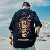 Trapwear Barcode glitch – 2024 Dragon Magical Power Print T Shirts Mens Breathable O N