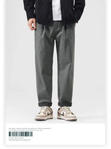 japanese casual pants mens spring autumn loose fashion solid color simple elastic waist sports pants man harem trousers unique default style 2270