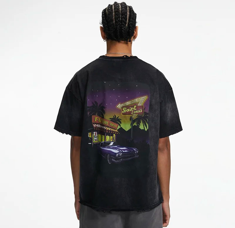Y2K Graphic Tee – 2024Ss Saint Louis T Shirts Men Woman Good Quality Cotton Lo – Urban Streetwear for Men & Women
