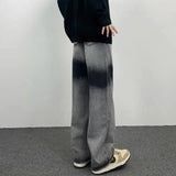 2023 autumn new light luxury fashion wide leg jeans all match slim fit loose straight trousers fine boutique decoration vintage washed jeans