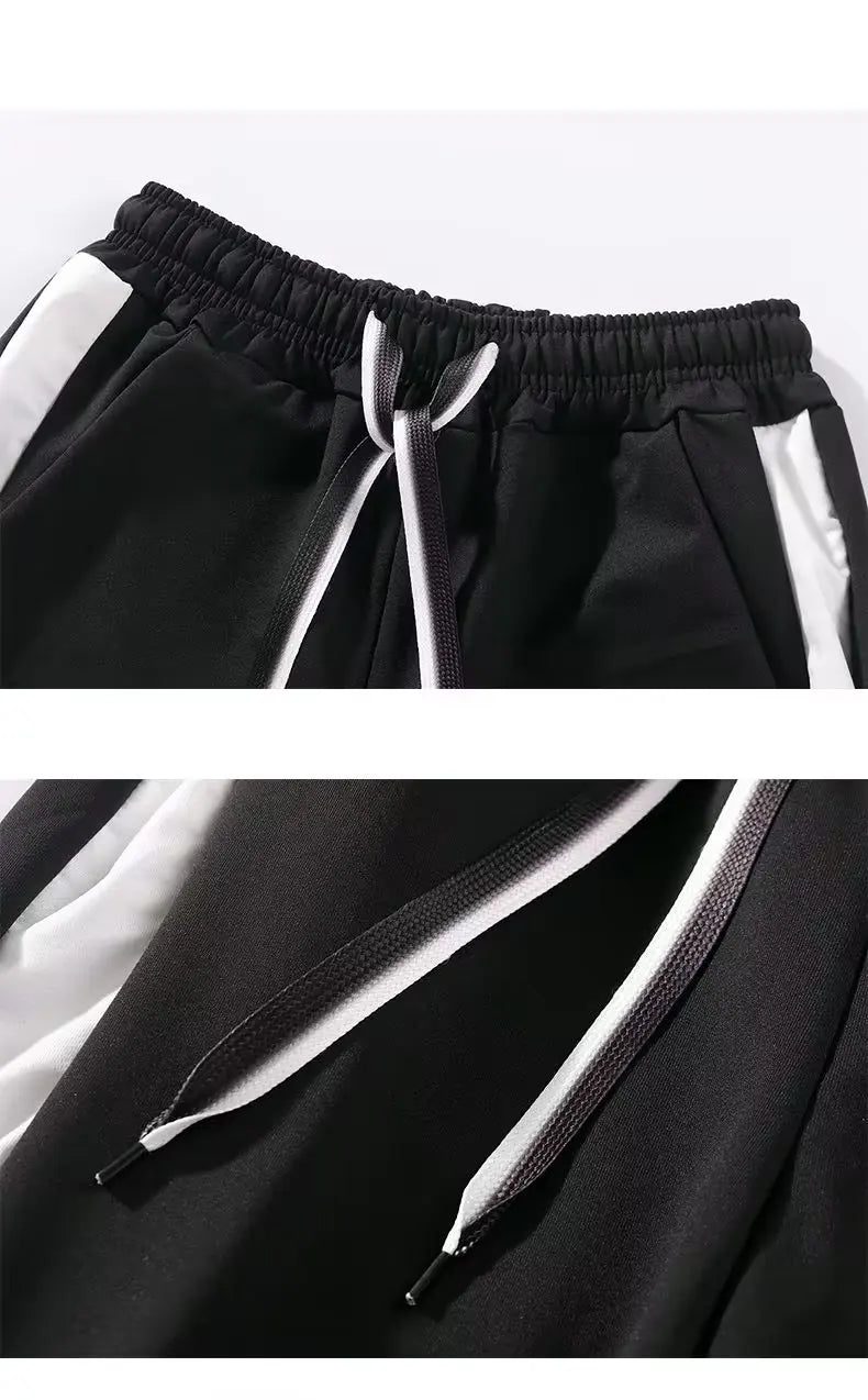 mens joggers casual pants korean sweatpants workout running gym fitness khaki sports trousers men clothing digital printing unique joggers style 4145