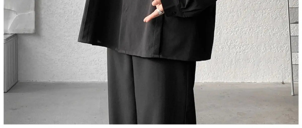 Shirts for men spring and autumn style national fashion design loose and versatile large size