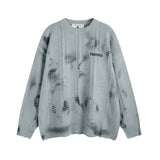 grunge fire sweater, streetwear drip, cozy knitwear for men, oversized grunge aesthetic winter top