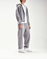 American High Street Fashion Casual Hoodie Men Y2K Harajuku Retro Soli