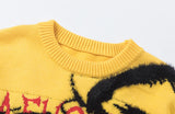hip hop harajuku dragon pattern knitted sweater unisex pullover streetwear new year casual loose sweater warm jumper knitwear unique limited edition hoodie, high quality cotton pullover, Y2K vintage urban hoodie