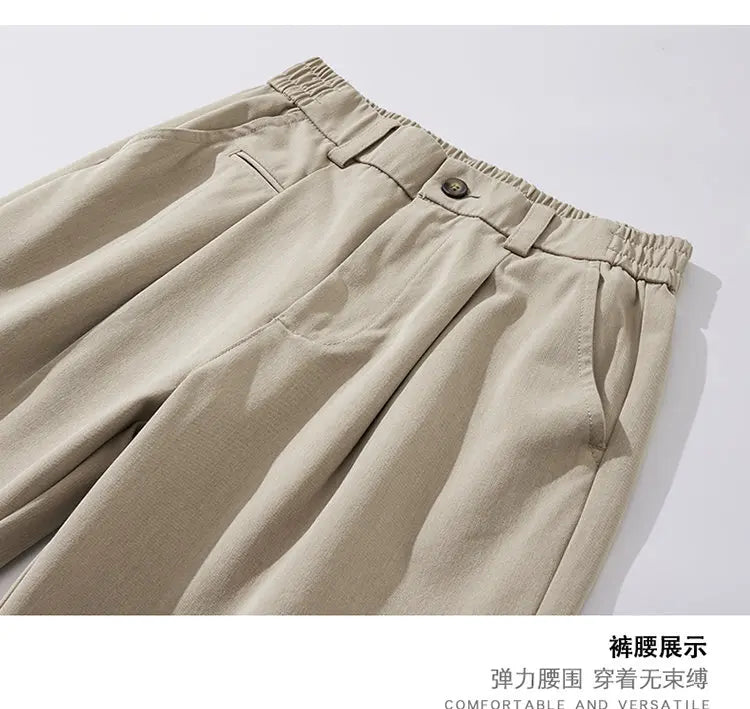 simple casual pants mens spring autumn loose fashion straight wide leg plus size pants cityboy streetwear trousers unique default style 2259