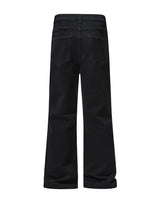 men black elastic denim micro flared jeans pants streetwear fashion cleanfit hip hop punk slim fit jeans y2k pants trouser unique jeans style 1810
