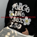 2024 New Autumn Winter Vintage Long Sleeved Hoodie American Heavyweigh