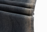 RO Style Gradient Washed Sashes Flare Jeans Unisex Streetwear Baggy Y2K Bell-bottoms Harajuku Loose Casual Denim Trousers