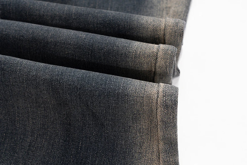 RO Style Gradient Washed Sashes Flare Jeans Unisex Streetwear Baggy Y2K Bell-bottoms Harajuku Loose Casual Denim Trousers