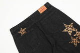 black baggy jeans men star patchwork straight denim pants fashion jeans male streetwear hip hop y2k loose trousers unique jeans style 836