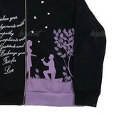 2024 New Hip Hop Jacket High Street Zip Up Hoodie Y2K Tops Gothic Hood