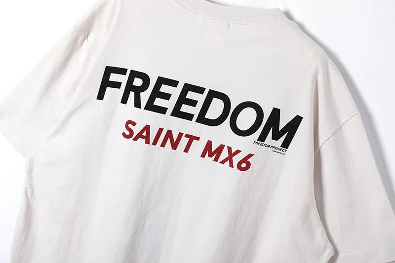 Vaporwave Streetwear – New Saint T Shirts Men Woman High Quality Casual Loose Angel – Urban Streetwear for Men & Women