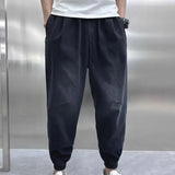 harajuku fashion harem pants mens printed cargo jeans vintage elastic waistband baggy jeans hip hop streetwear men clothing unique cargo style 1622