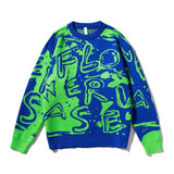 rainbowtouches mens sweater street wear cartoon printing graffiti pullover vintage knitted sweater couples spring and autumn high quality cotton pullover, streetwear fashion hoodie, urban wear with bold artwork