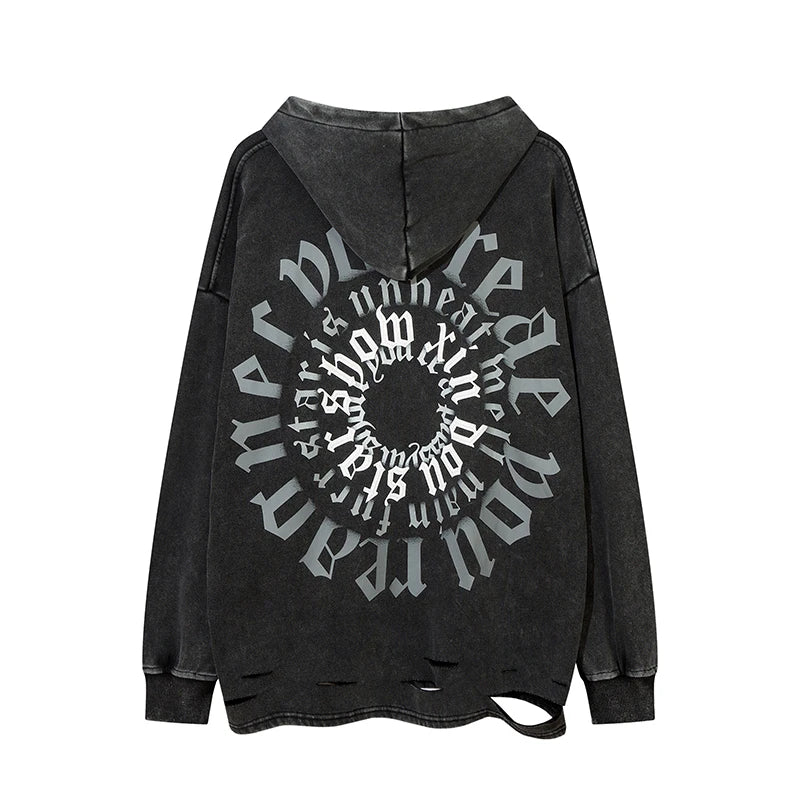 cyberpunk oversized shirt featuring fashion letter printed hoodie hip hop retro washed bottom ripped sweatshirt streetwear men hooded warm fleece loose tops hoodies