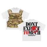 Harajuku Streetwear Y2K New T shirt Men Hip Hop Bulletproof Vest Graphic Print Oversized Cotton Short Sleeved Casual Tops Tees