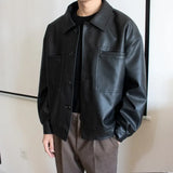 leather panel jacket, streetwear for men, men's streetwear fashion, oversized urban jacket, high quality cold-weather coat