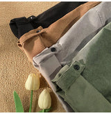 Men's Cardigan Japanese Style Solid Color Short Sleeve Shirts Turn-down Collar Casual Loose Blouses Spring Summer Male Clothing