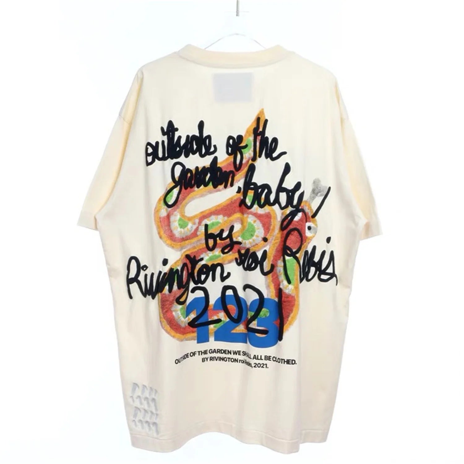 cyberpunk graphic tee featuring vintage summer rrr123 foam letter print loose casual t shirt tops