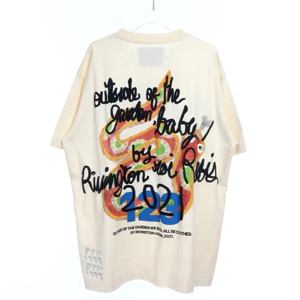 cyberpunk graphic tee featuring vintage summer rrr123 foam letter print loose casual t shirt tops