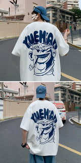 Cyberpunk Graphic tee – Harajuku Oversized High Street T Shirt Short Sleeve Man T Sh