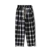 plaid pants men fashion retro color contrast casual pants men streetwear loose hip hop straight pants mens trousers m 3xl unique default style 3710