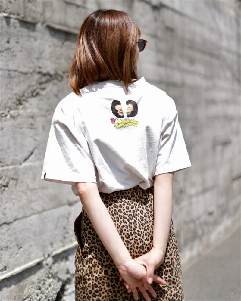 Summer 24ss Cartoon print casual loose round neck pullover short sleeved T-shirt Tops For Men