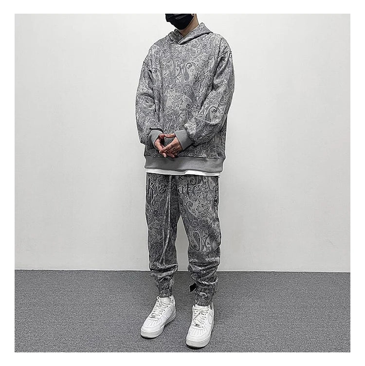 Vaporwave Drop – Fashion Paisy Hoodies Pullover Casual Suede Hooded – Streetwear Fashion for Men & Women