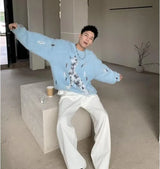 retro flame hoodie, high-street style, oversized streetwear hoodie for men, urban techwear fashion
