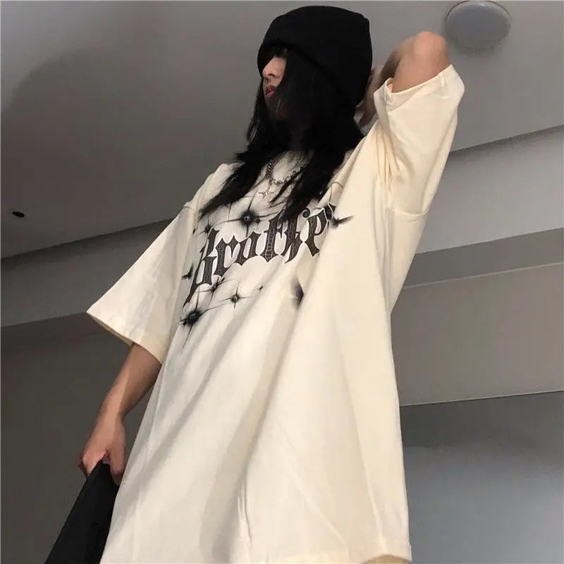 Y2k Broken heart – Heavyweight Pure Cotton American High Street Ins Style Cross